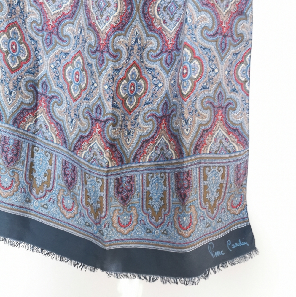 Vintage Pierre Cardin paisley silk scarf